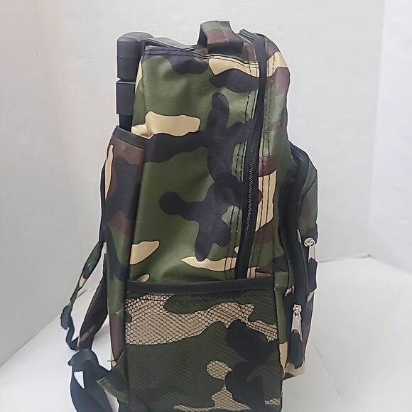 Rockland Double Handle Rolling Backpack, Camouflage, 17-Inch - Picture 5 of 8